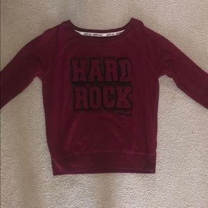 Hard Rock crew neck size medium.